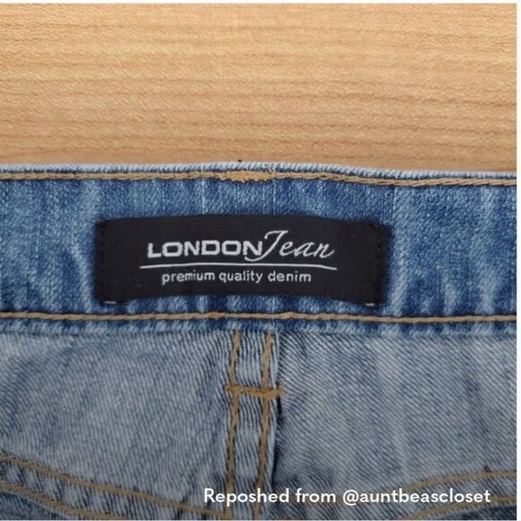 London Jean frayed denim shorts for Victoria's Secret sz 8 - Picture 5 of 11